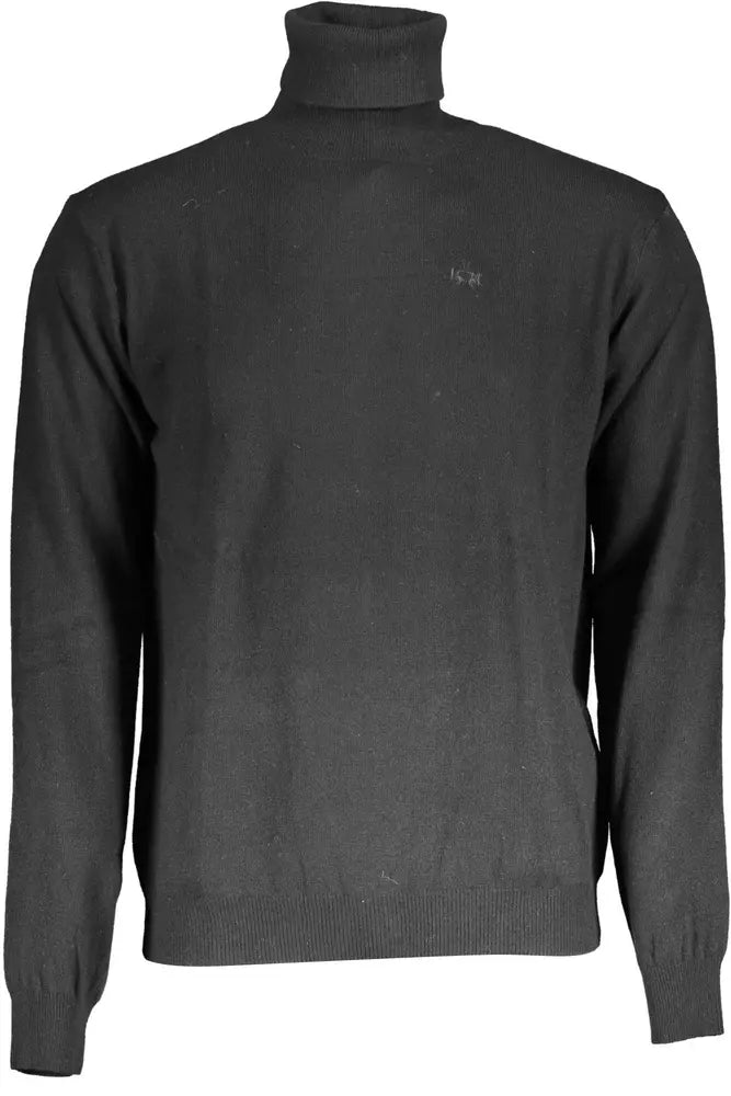 Black Wool Men Sweater - SEHABRANDS