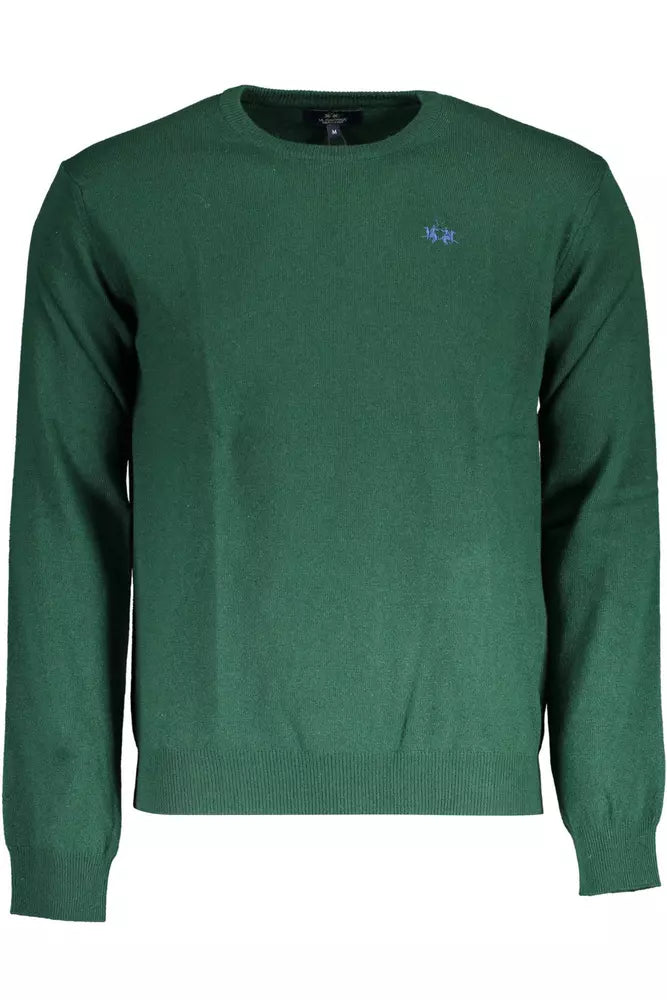 Green Wool Men Sweater - SEHABRANDS