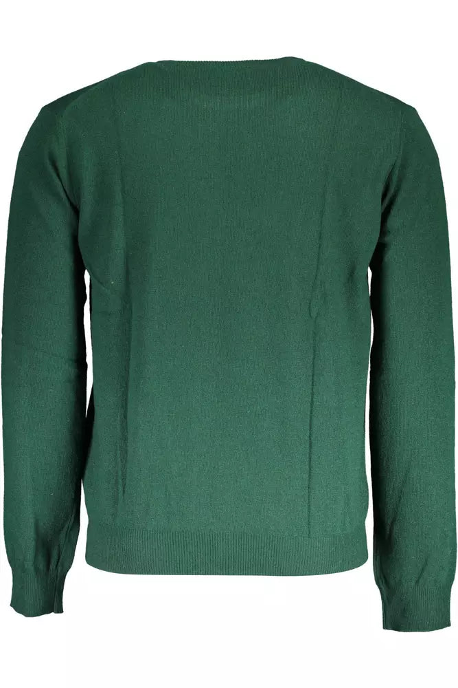 Green Wool Men Sweater - SEHABRANDS