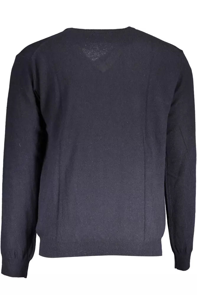 Blue Wool Men Sweater - SEHABRANDS