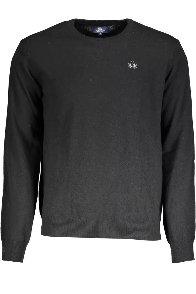 Black Wool Men Sweater - SEHABRANDS