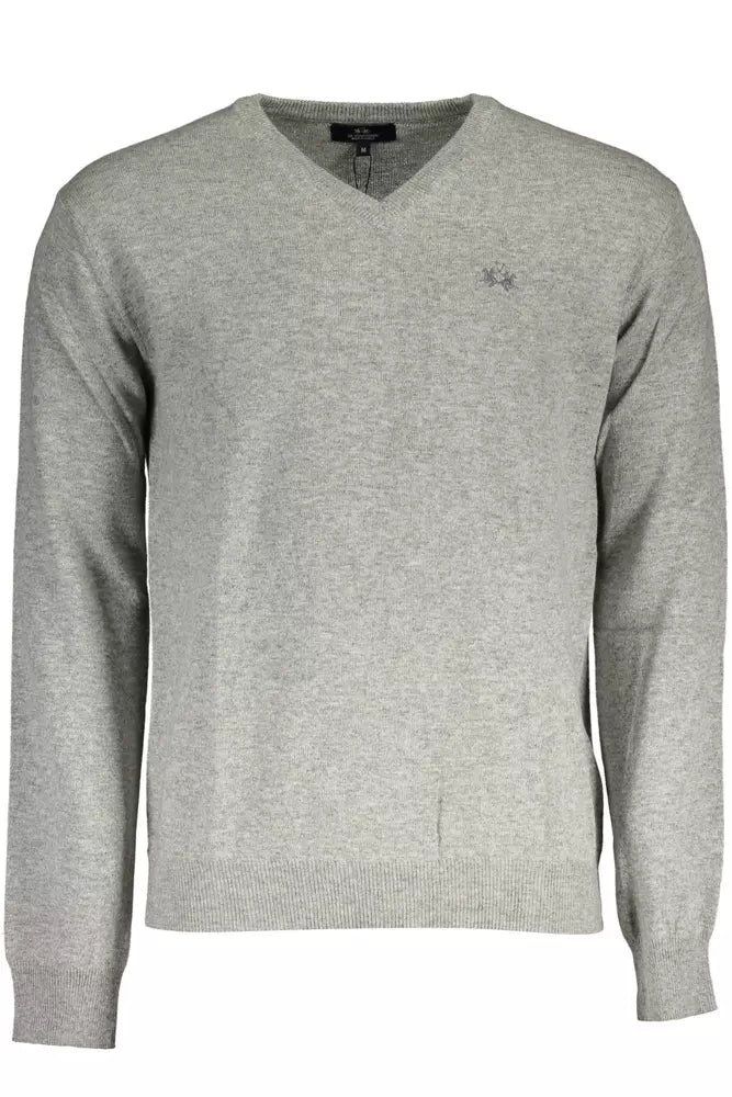 Gray Wool Men Sweater - SEHABRANDS