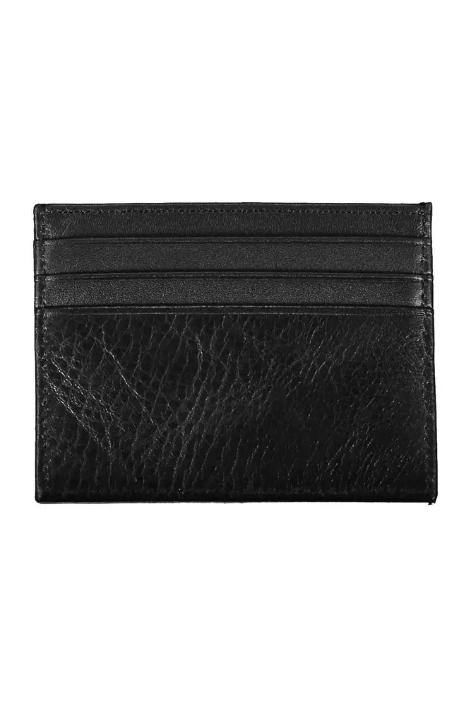 Black Leather Men Wallet - SEHABRANDS