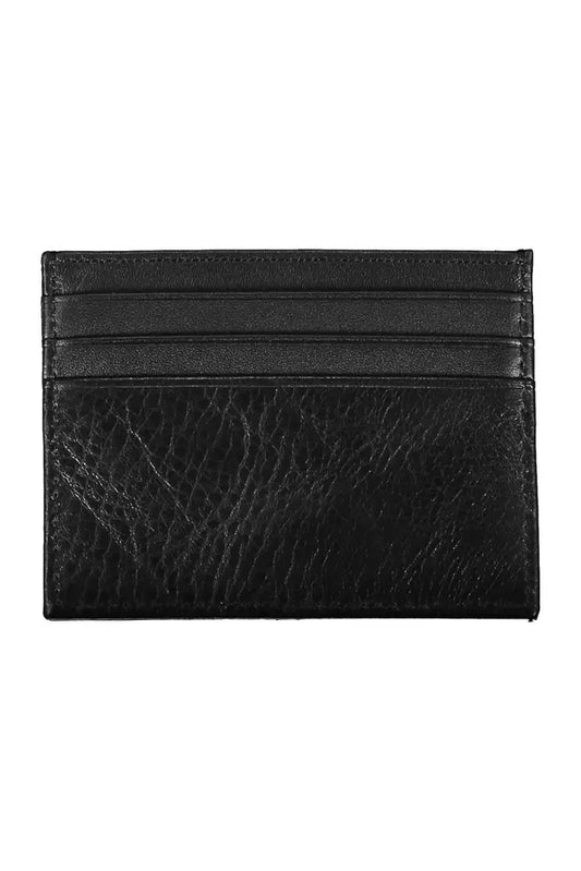 Black Leather Men Wallet - SEHABRANDS