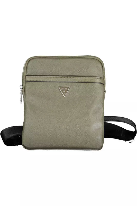 Green Polyamide Men Shoulder Bag - SEHABRANDS