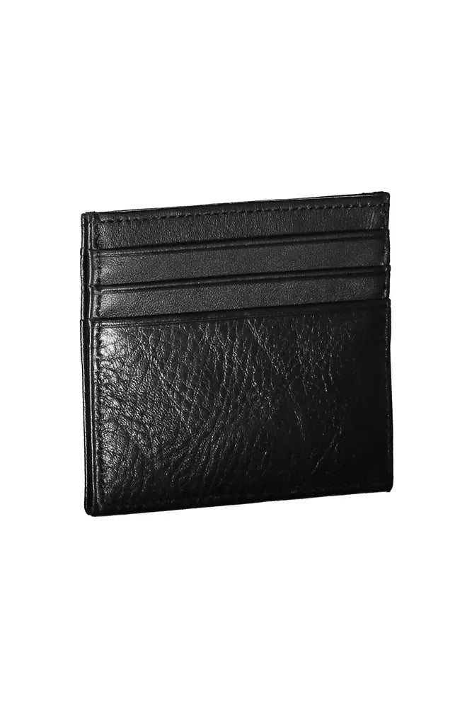 Black Leather Men Wallet - SEHABRANDS