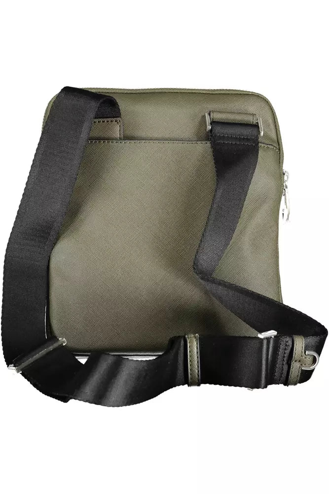 Green Polyamide Men Shoulder Bag - SEHABRANDS