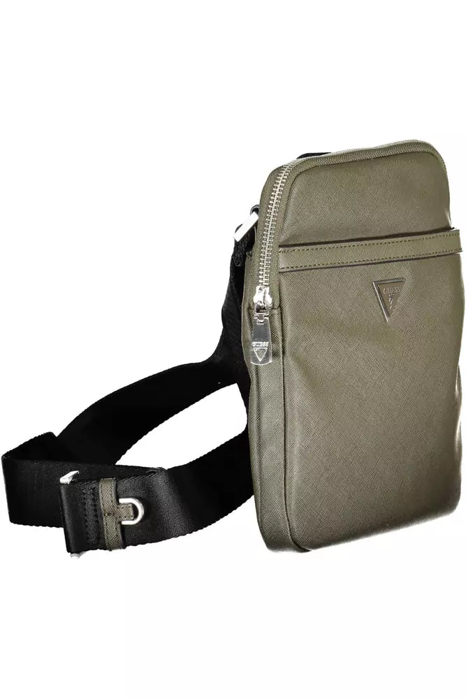 Green Polyamide Men Shoulder Bag - SEHABRANDS