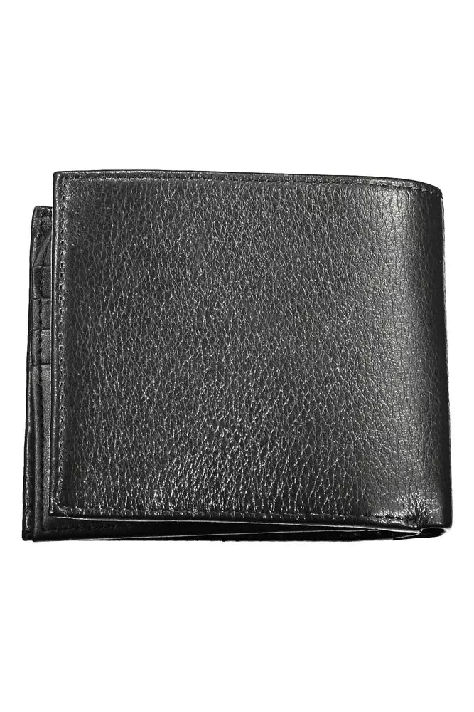 Black Leather Men Wallet - SEHABRANDS