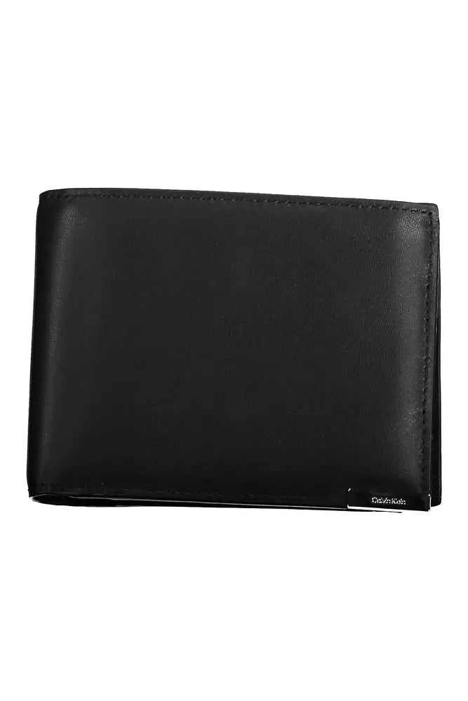 Black Leather Men Wallet - SEHABRANDS