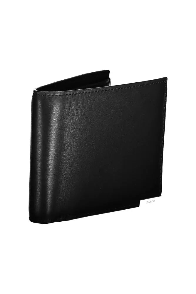 Black Leather Men Wallet - SEHABRANDS