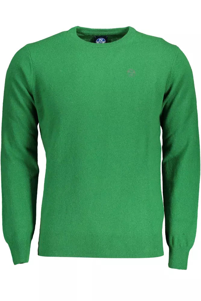 Green Wool Men Sweater - SEHABRANDS