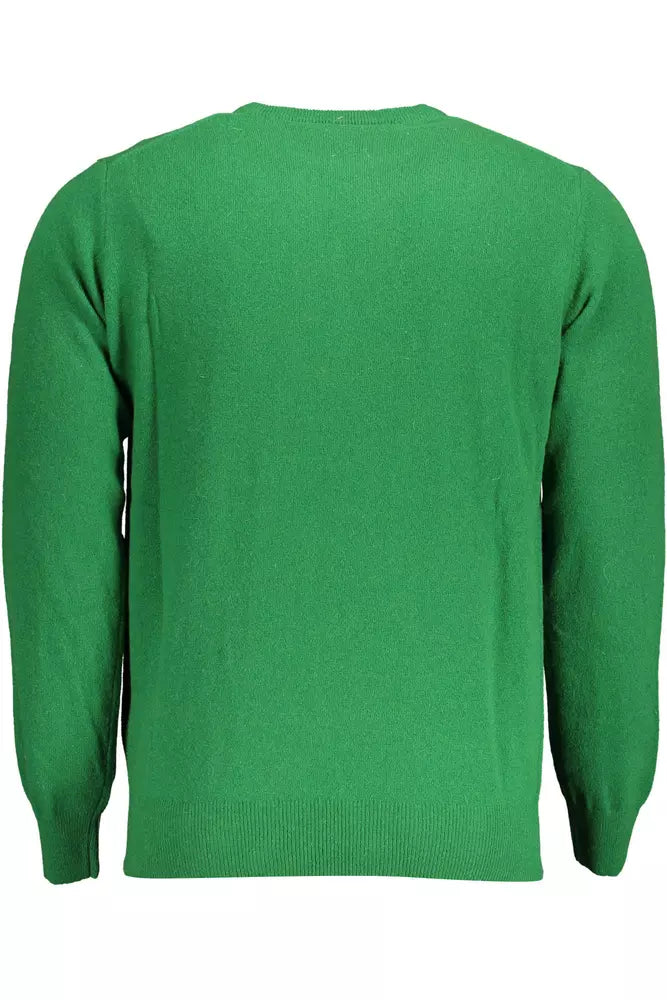 Green Wool Men Sweater - SEHABRANDS