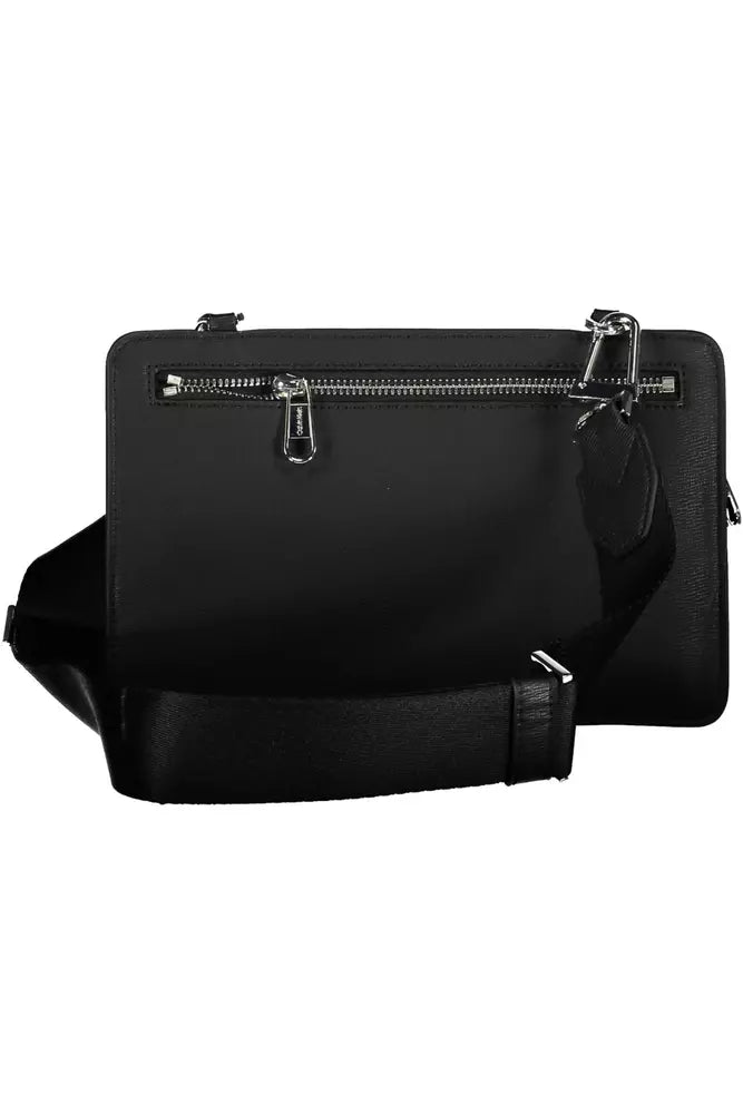 Black Polyester Men Shoulder Bag - SEHABRANDS