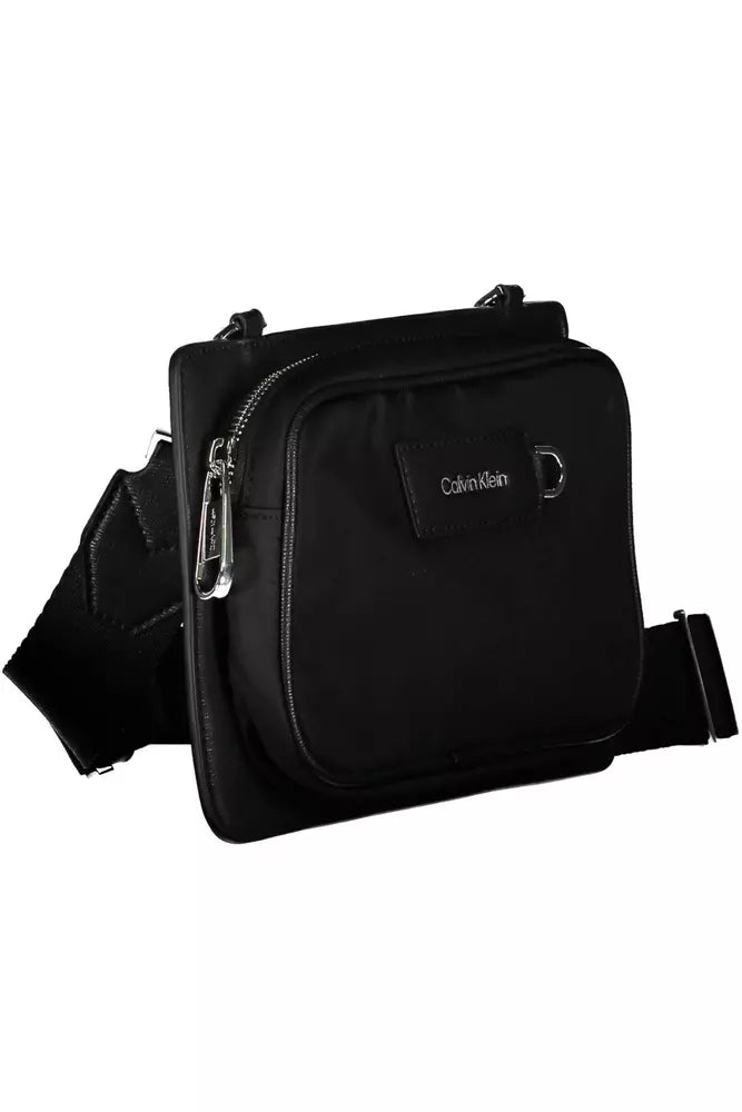 Black Polyester Men Shoulder Bag - SEHABRANDS