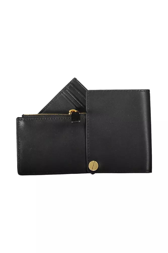 Black Leather Men Wallet - SEHABRANDS