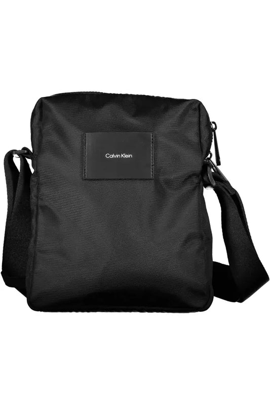 Black Polyester Men Shoulder Bag - SEHABRANDS