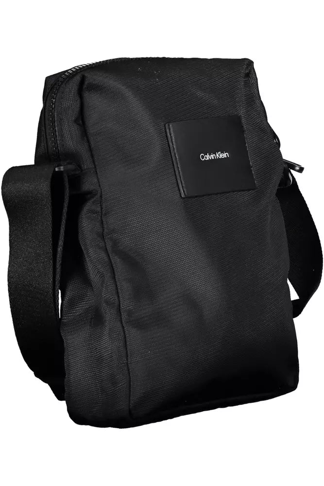 Black Polyester Men Shoulder Bag - SEHABRANDS