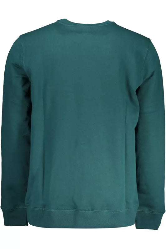 Green Cotton Men Sweater - SEHABRANDS