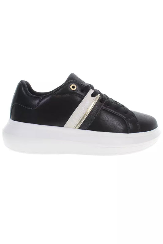 Black Polyester Women Sneaker - SEHABRANDS