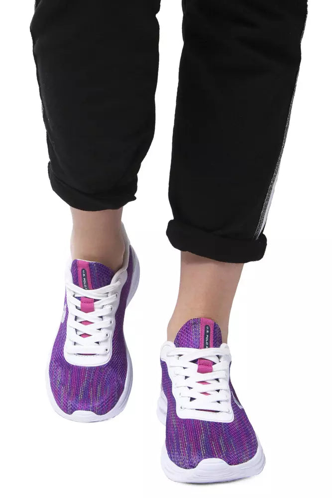 Purple Polyester Women Sneaker - SEHABRANDS