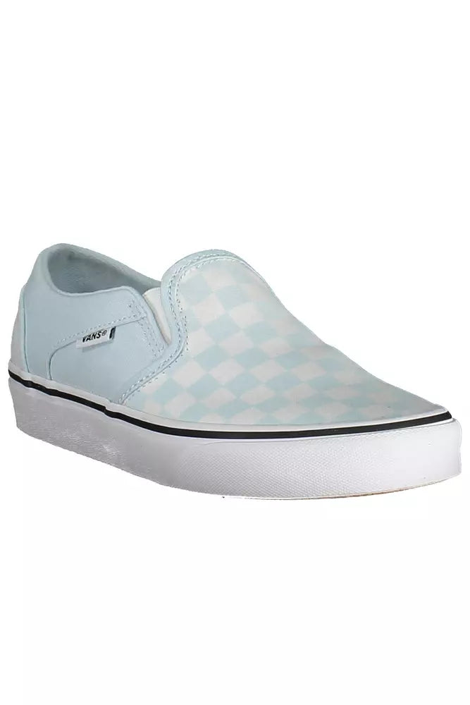 Light Blue Polyester Women Sneaker - SEHABRANDS