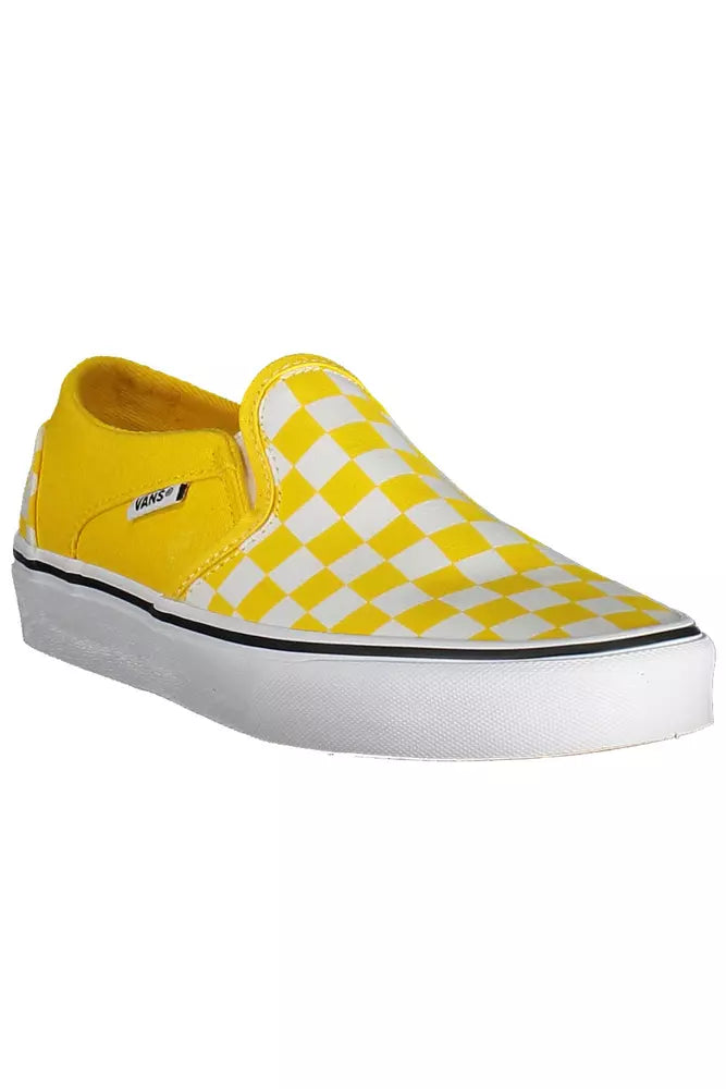 Yellow Polyester Women Sneaker - SEHABRANDS