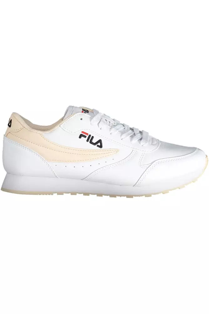 White Polyethylene Women Sneaker - SEHABRANDS