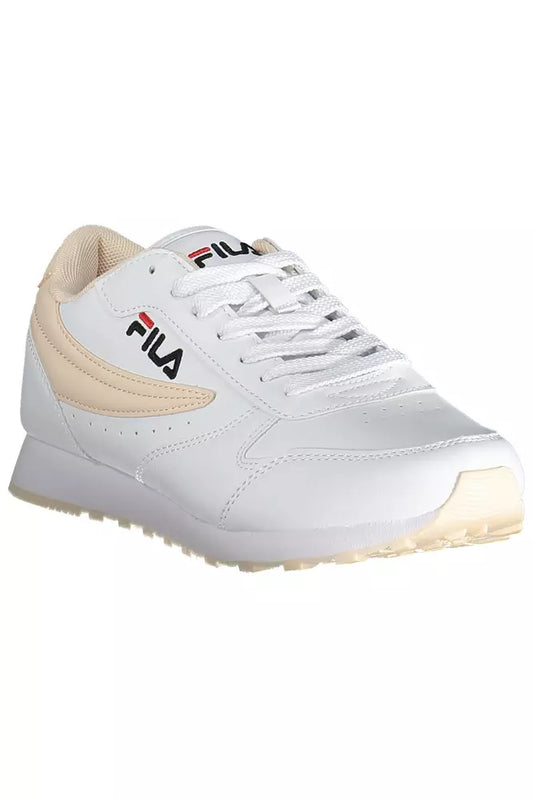 White Polyethylene Women Sneaker - SEHABRANDS