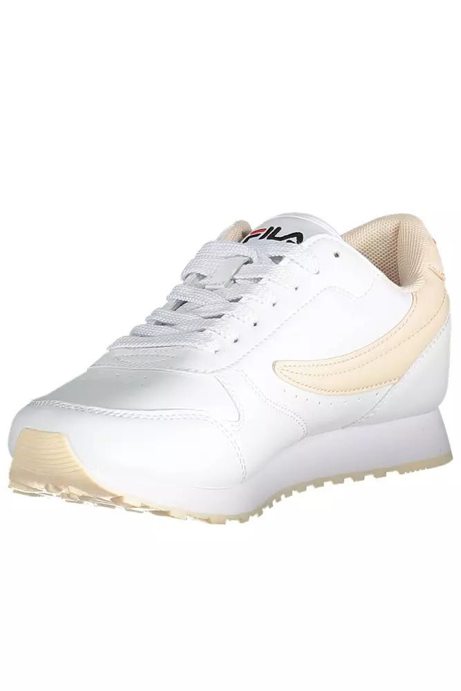 White Polyethylene Women Sneaker - SEHABRANDS