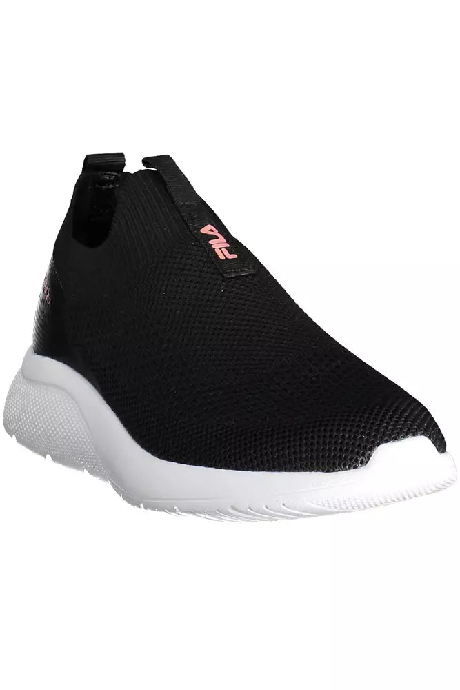 Black Synthetic Women Sneaker - SEHABRANDS