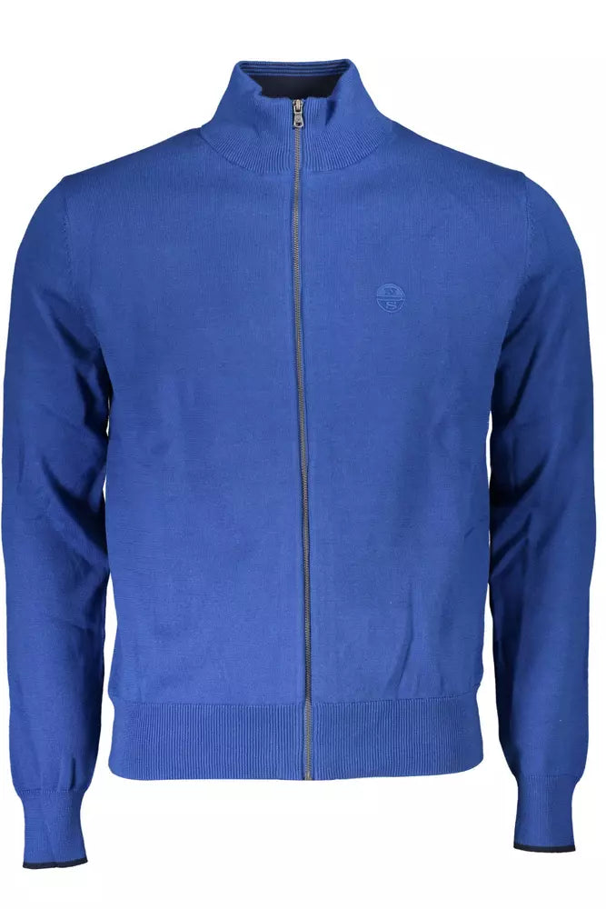 Blue Organic Cotton Men Sweater - SEHABRANDS