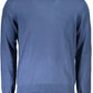 Blue Cotton Men Sweater - SEHABRANDS