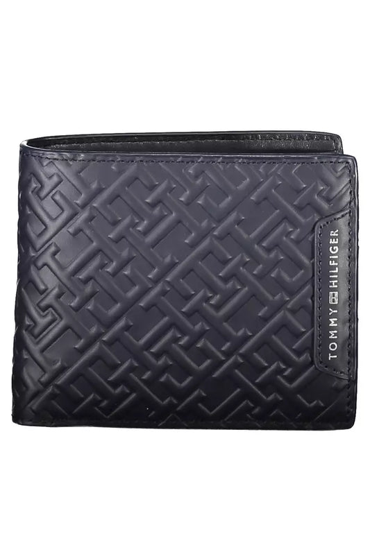 Blue Leather Men Wallet - SEHABRANDS