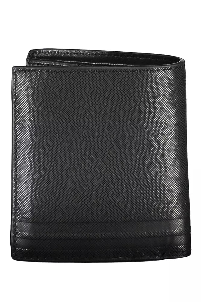 Black Leather Men Wallet - SEHABRANDS