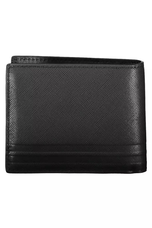 Black Leather Mens Wallet - SEHABRANDS