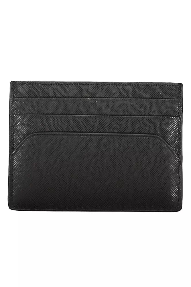 Black Leather Men Wallet - SEHABRANDS