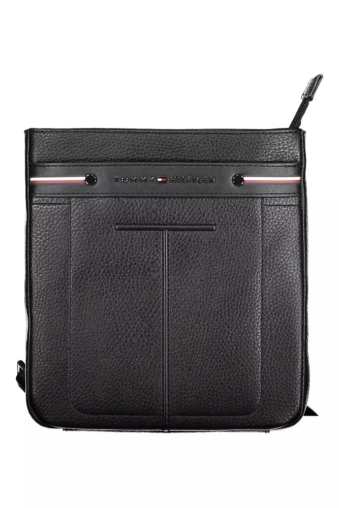 Black Polyethylene Men Shoulder Bag - SEHABRANDS