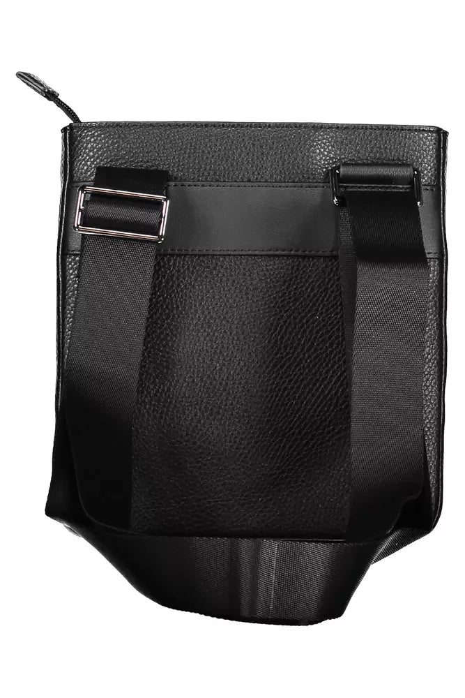 Black Polyethylene Men Shoulder Bag - SEHABRANDS