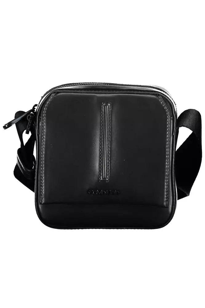 Black Polyester Men Shoulder Bag - SEHABRANDS