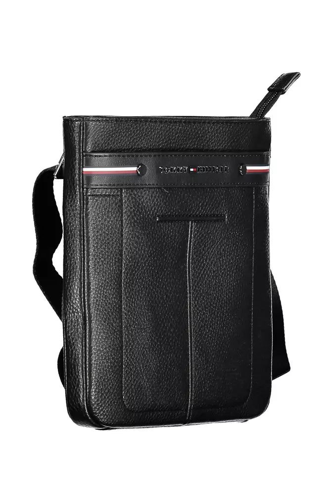 Black Polyethylene Men Shoulder Bag - SEHABRANDS