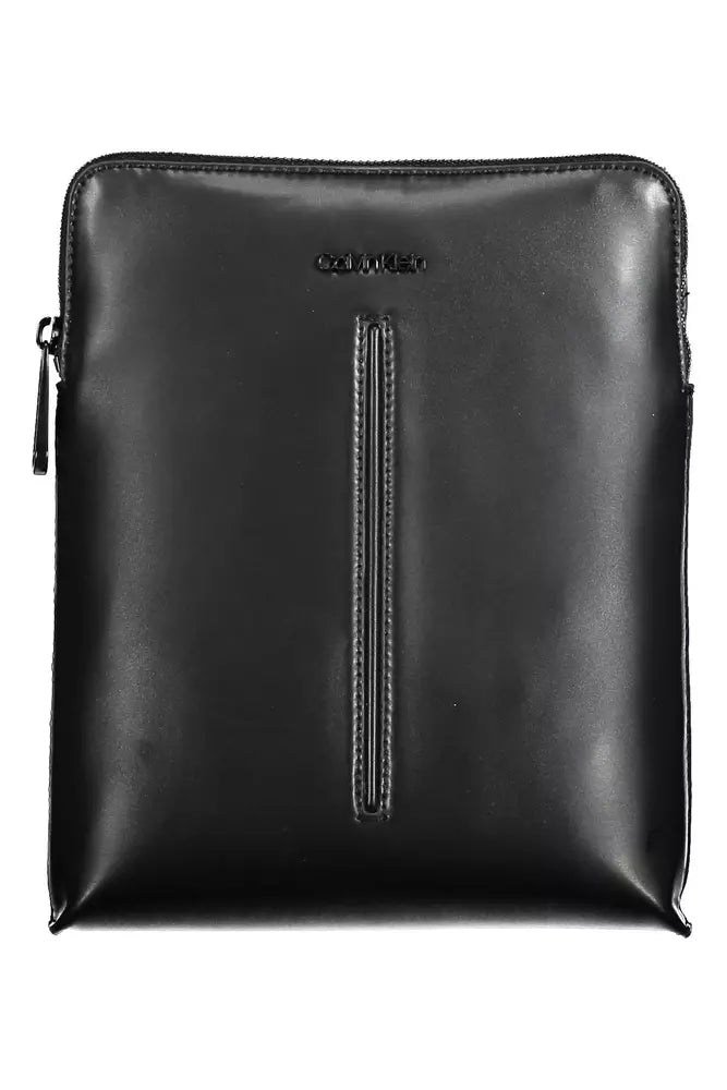 Black Polyester Men Shoulder Bag - SEHABRANDS