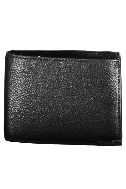 Black Leather Mens Wallet - SEHABRANDS