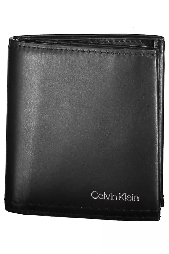 Black Leather Men Wallet - SEHABRANDS