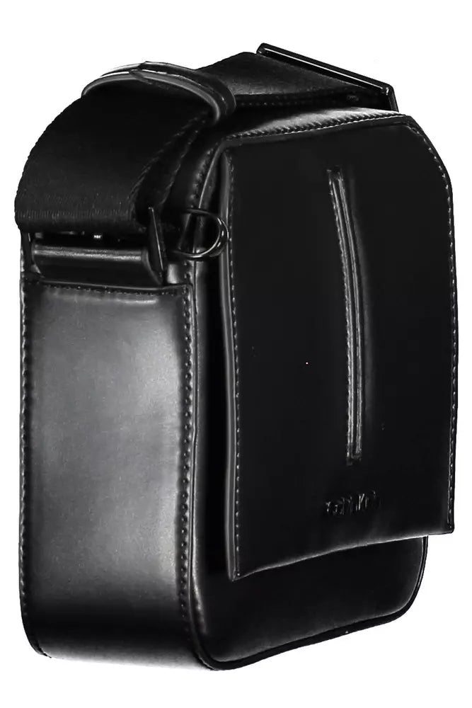 Black Polyester Men Shoulder Bag - SEHABRANDS