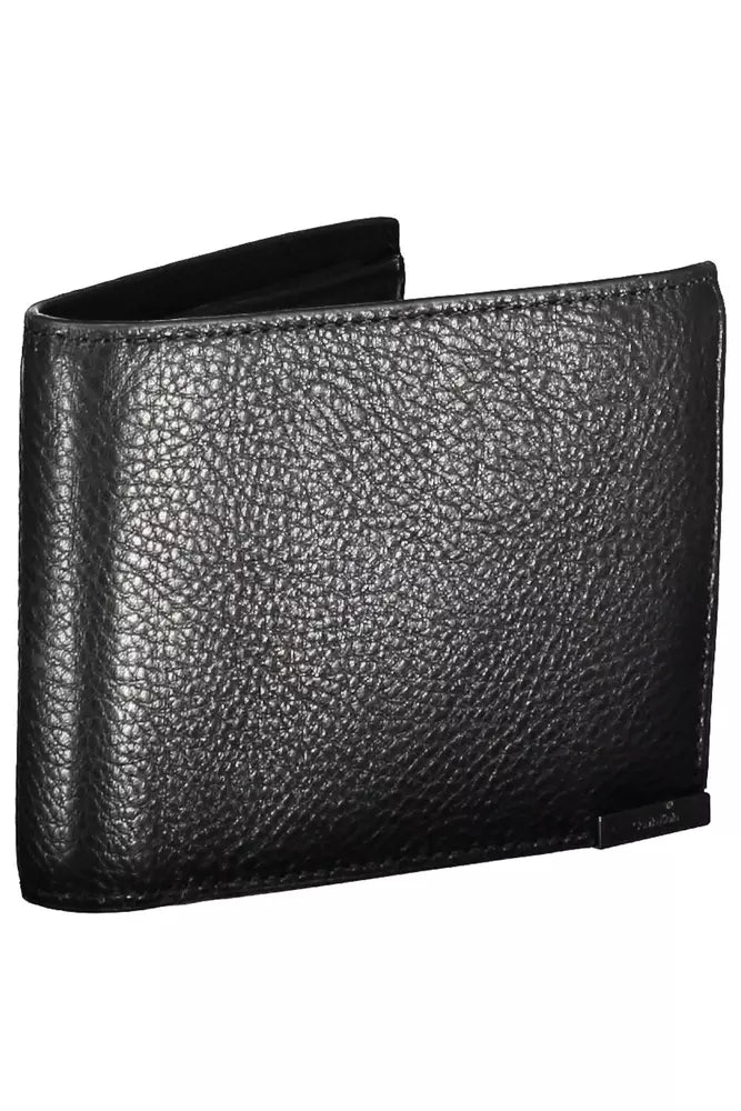 Black Leather Mens Wallet - SEHABRANDS