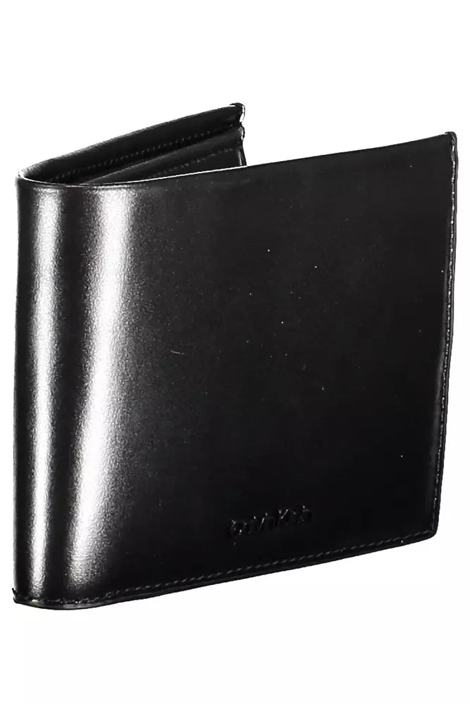 Black Leather Men Wallet - SEHABRANDS