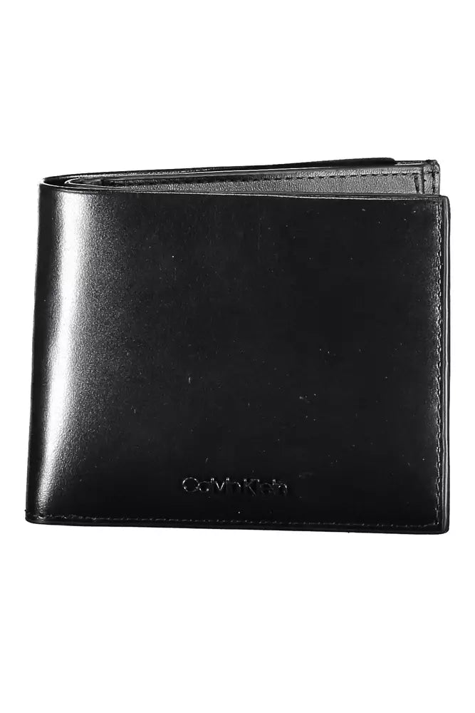 Black Leather Men Wallet - SEHABRANDS