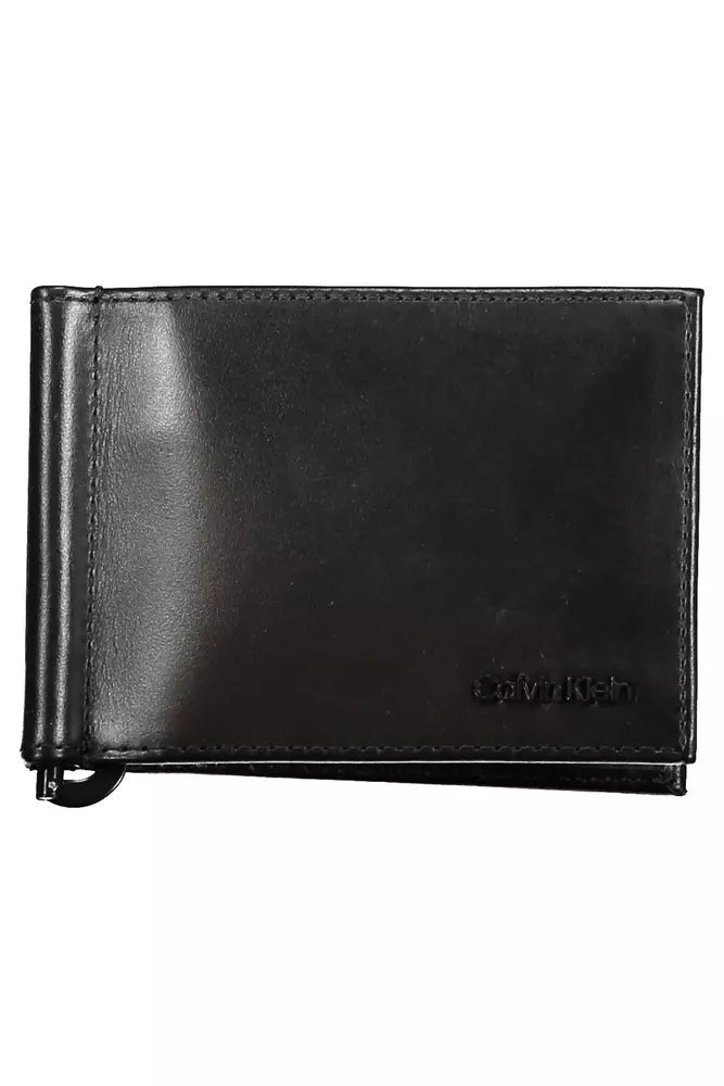 Black Leather Men Wallet - SEHABRANDS