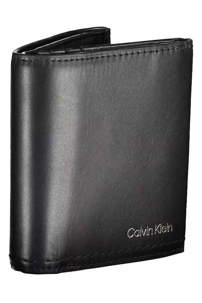 Black Leather Men Wallet - SEHABRANDS